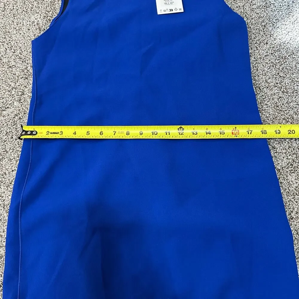 ZARA Women's ZW Collection Sleeveless Short Dress Size M In Bluish - Picture 10 of 14